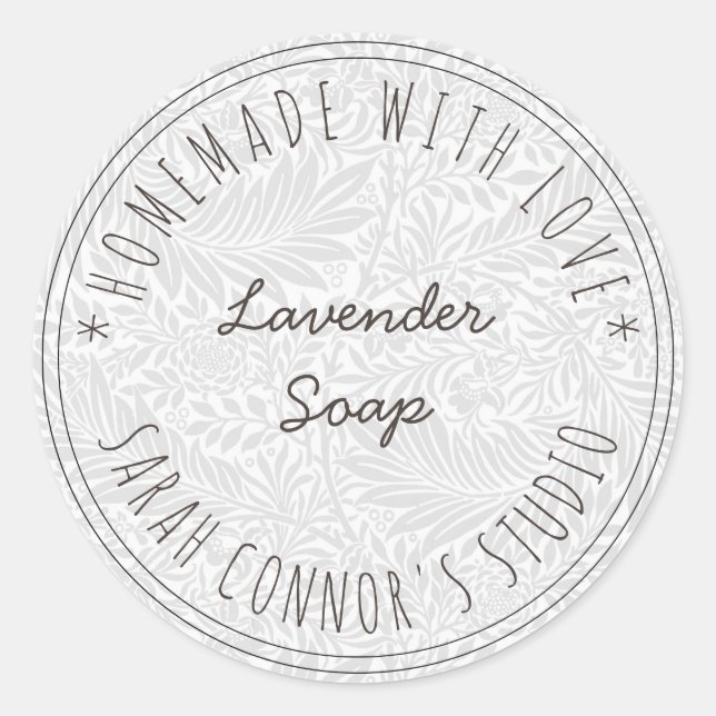 Pegatina Redonda Hogar hecho con amor (Anverso)