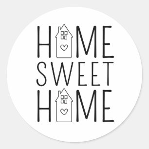 Pegatina Redonda Hogar Sweet Home Real Estate