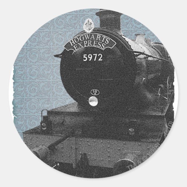 Pegatina Redonda Hogwarts Express (Anverso)