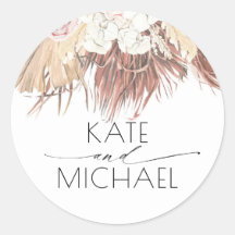 Hoja de palma seca y Boda tropical de orquídeas bl