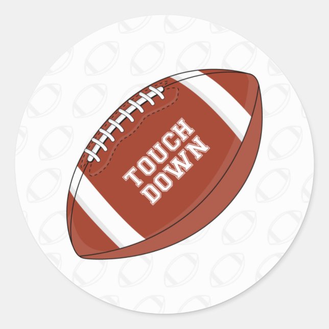 Pegatina Redonda Hoja de Pegatinas de fútbol de Estados Unidos (Anverso)