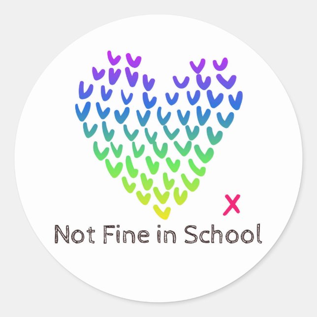 Pegatina Redonda Hoja de Pegatinas del NFIS (Anverso)