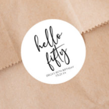 Hola 50 Minimalistas 50 cumpleaños