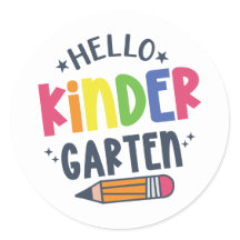Hola kindergarten de vuelta a la escuela