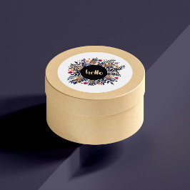 Pegatina Redonda Hola otoño