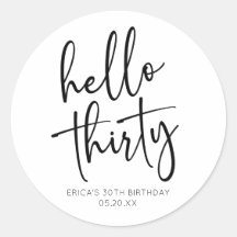 Hola Treinta Minimalistas 30 Fiestas de cumpleaños