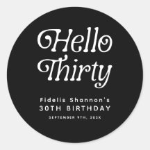 Hola Treinta Retro 30 cumpleaños