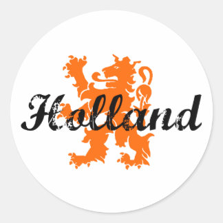 Pegatina Redonda Holanda