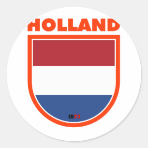 Pegatina Redonda Holanda