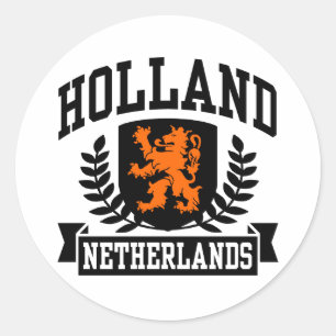Pegatina Redonda Holanda