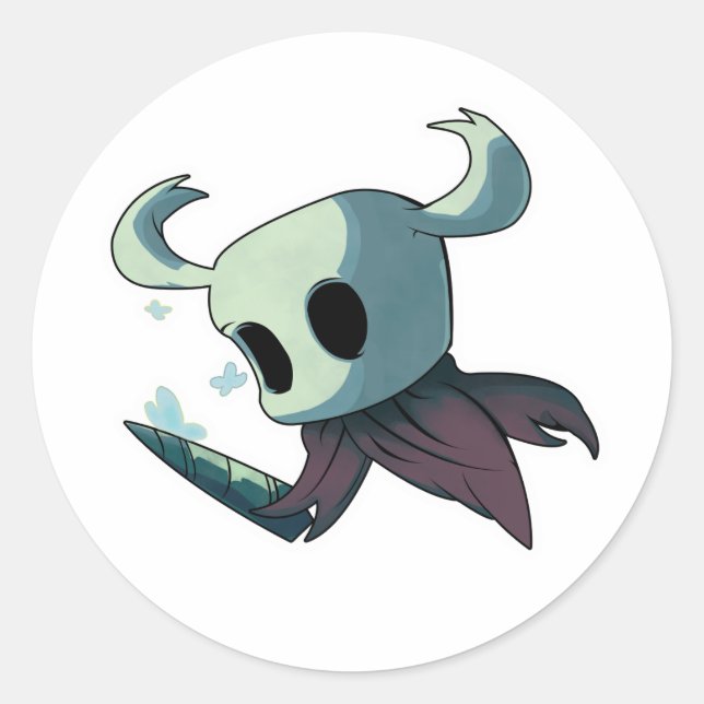 Pegatina Redonda Hollow Knight (Anverso)