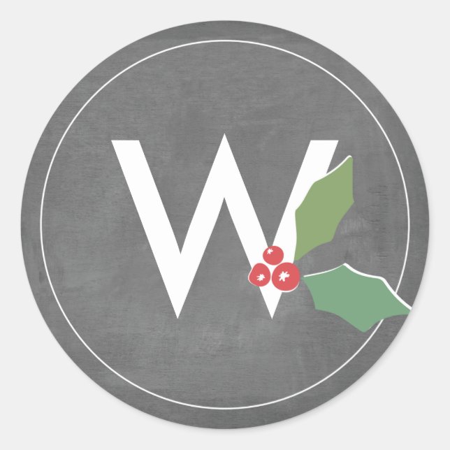 Pegatina Redonda Holly Jolly Collection (Anverso)