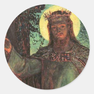 Pegatina Redonda Holman Hunt Light of the World
