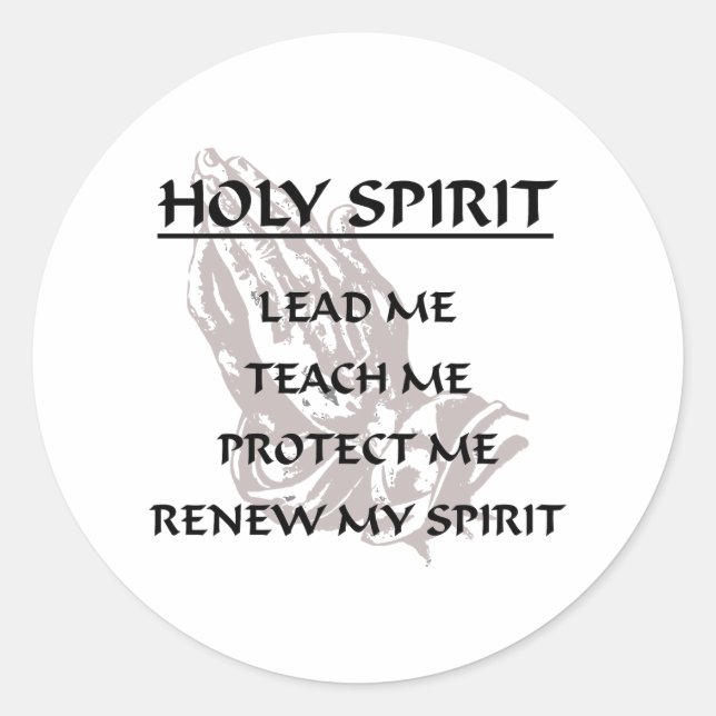 PEGATINA REDONDA HOLY SPIRIT (Anverso)
