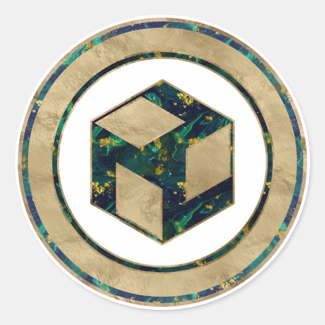 Pegatina Redonda Hombre Antahkarana - Yang Antahkarana (Anverso)