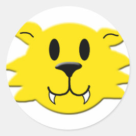 Pegatina Redonda Hombre lobo