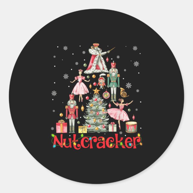 Pegatina Redonda Hombres De La Nochebuena De Nochebuena 2024 (Anverso)