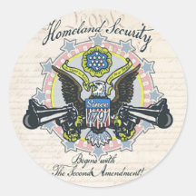 Homeland Security Gun-Toting Eagle