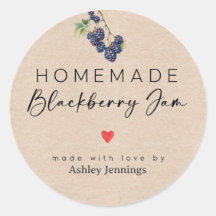 Homemade Blackberry Jam Labels | Made with Love