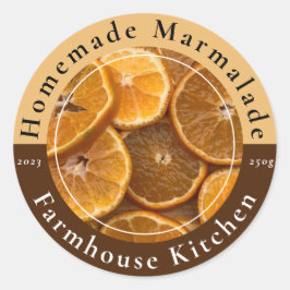 Pegatina Redonda Homemade Customizable Marmalade Jam Sticker