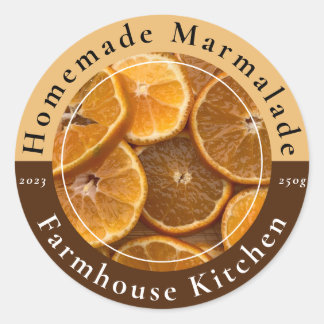 Pegatina Redonda Homemade Customizable Marmalade Jam Sticker
