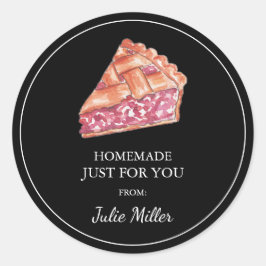 Pegatina Redonda Homemade sólo para ti.