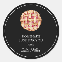 Pegatina Redonda Homemade sólo para ti.