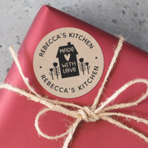 Homemade With Love Kraft Personalizado