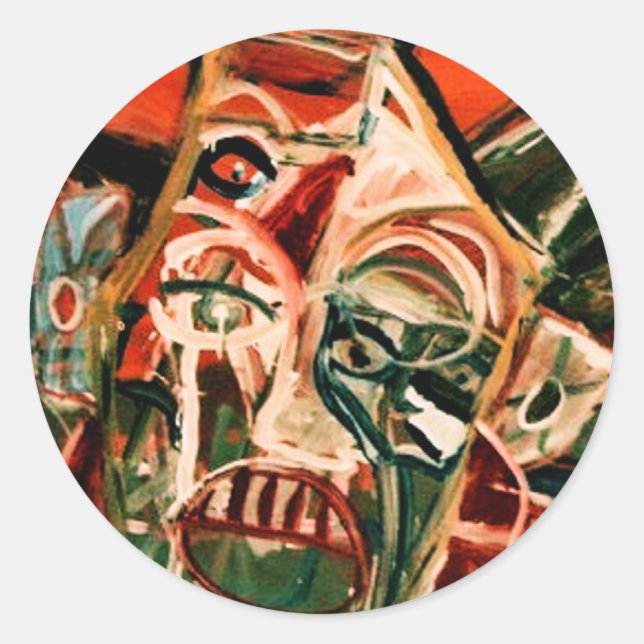 PEGATINA REDONDA HOMENAJE AL MISTRO (Anverso)