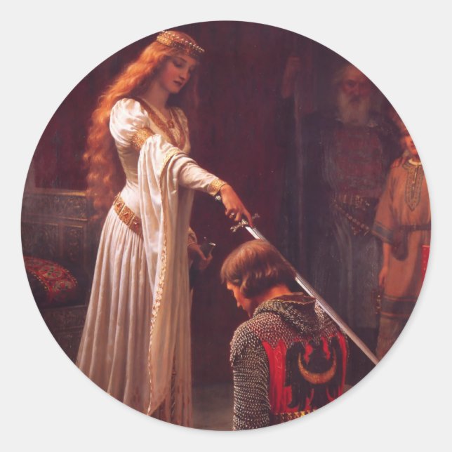 Pegatina Redonda Homenaje - El Caballero (Anverso)