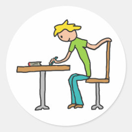 Pegatina Redonda Hometría