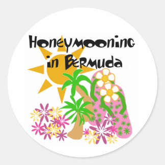 Pegatina Redonda Homicidio en Bermudas