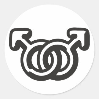 Pegatina Redonda HomoMen