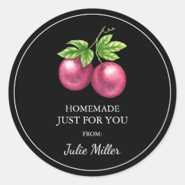 Pegatina Redonda Homosexual para tu fruta de la pasión