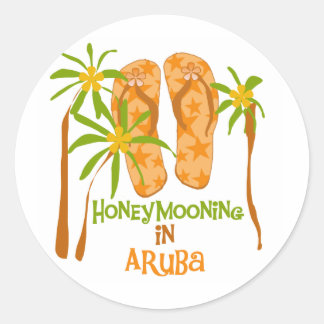 Pegatina Redonda Homosexualización en Aruba