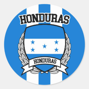 Pegatina Redonda Honduras
