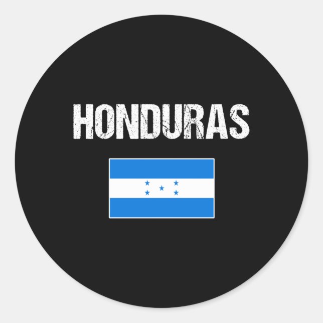 Pegatina Redonda Honduras (Anverso)