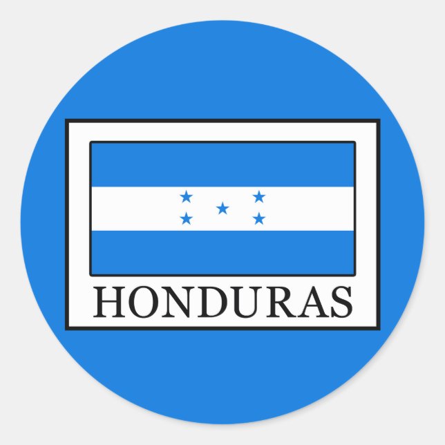 Pegatina Redonda Honduras (Anverso)