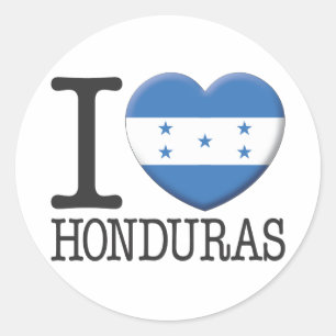 Pegatina Redonda Honduras
