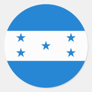 Pegatina Redonda Honduras flag