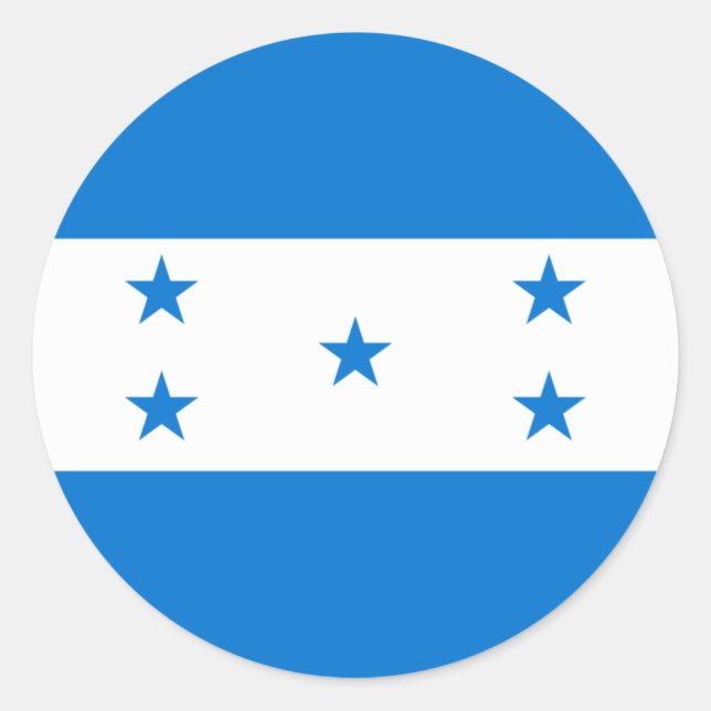 Pegatina Redonda Honduras flag  (Anverso)