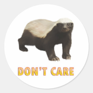 Pegatina Redonda Honey Badger