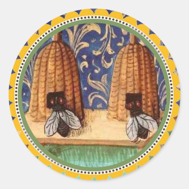 PEGATINA REDONDA HONEY BEE (Anverso)