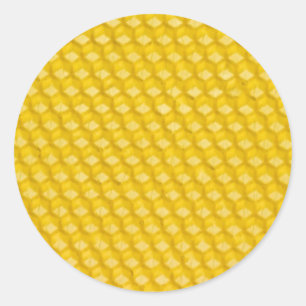 Pegatina Redonda Honeycomb