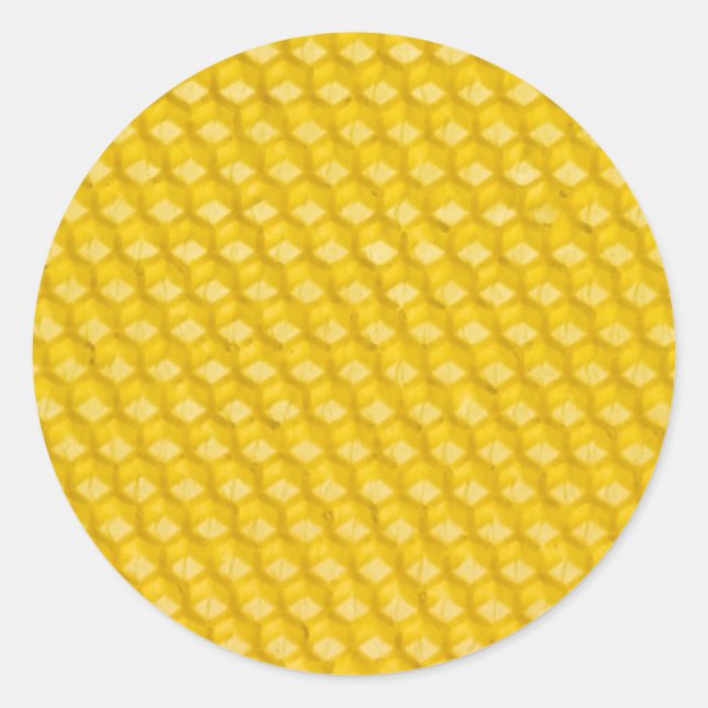 Pegatina Redonda Honeycomb (Anverso)