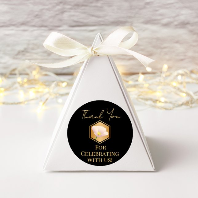 Pegatina Redonda Honeycomb Y Floral (Subido por el creador)