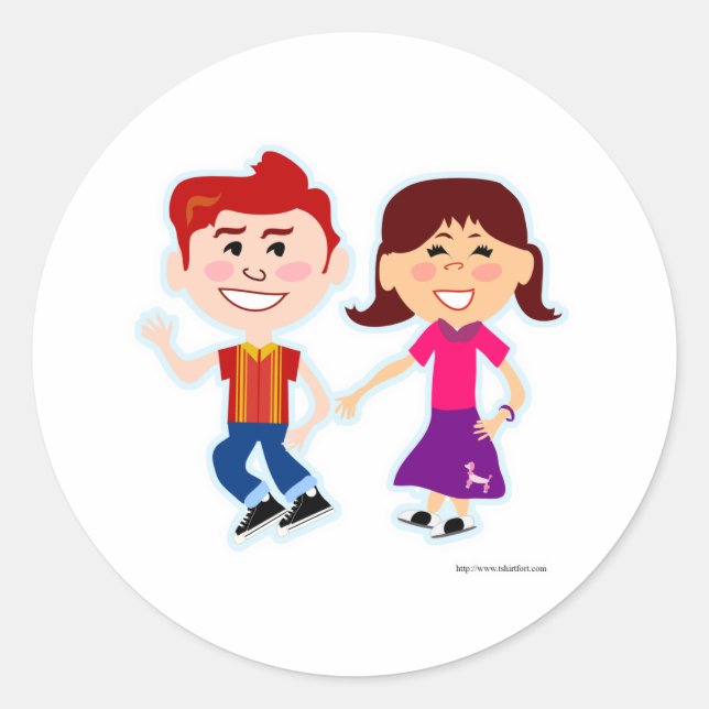 Pegatina Redonda Hop de sock también (Anverso)