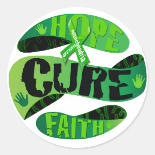 Pegatina Redonda Hope Cure Faith