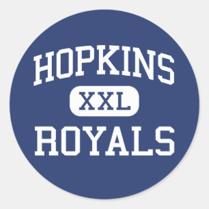 Pegatina Redonda Hopkins - Royals - High School - Hopkins Minnesota