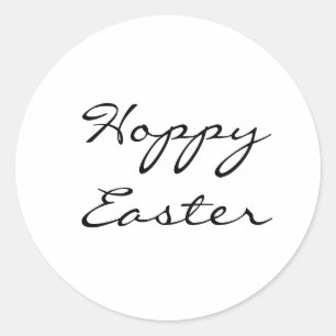 Pegatina Redonda Hoppy Easter
